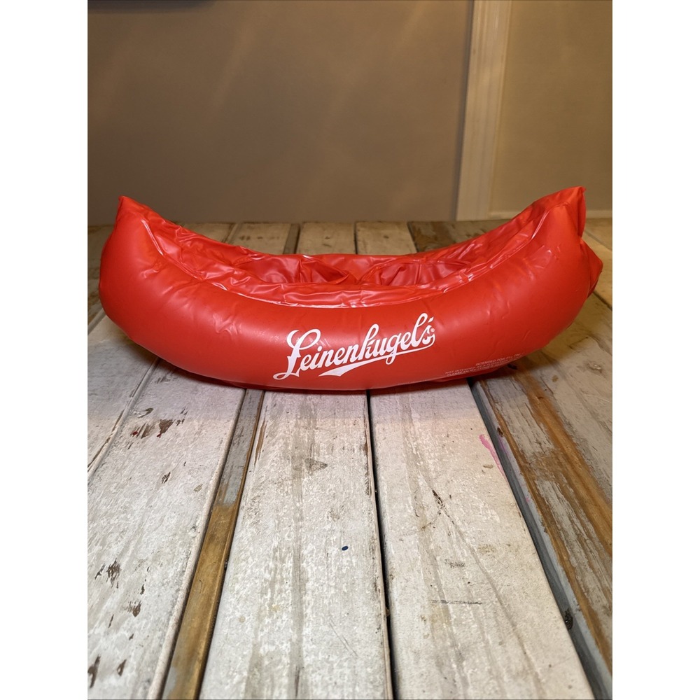 Pool Inflatable Canoe‎ Float-Leinenkugel Holds 2 Cans of your favorite beverage